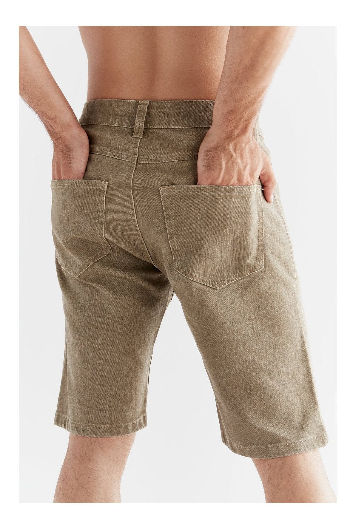 Plant Dyed Herren Denim Shorts - Evermind.eco