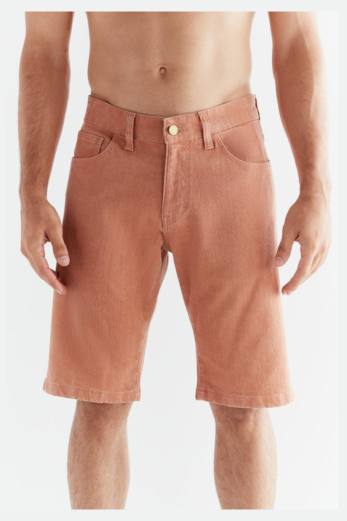 Plant Dyed Herren Denim Shorts - Evermind.eco