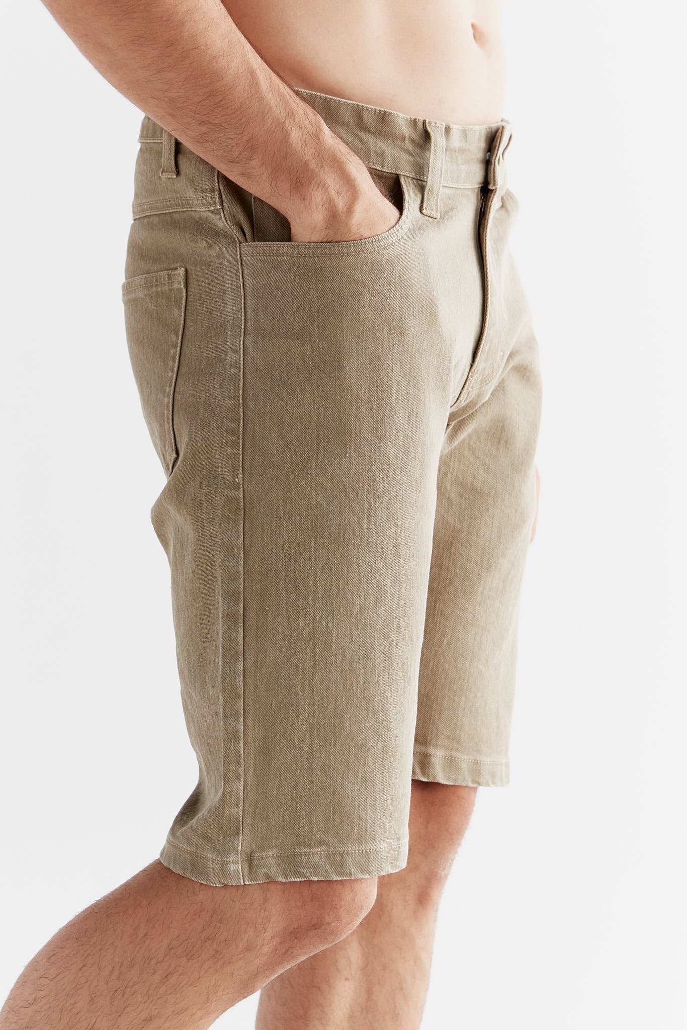 Plant Dyed Herren Denim Shorts - Evermind.eco