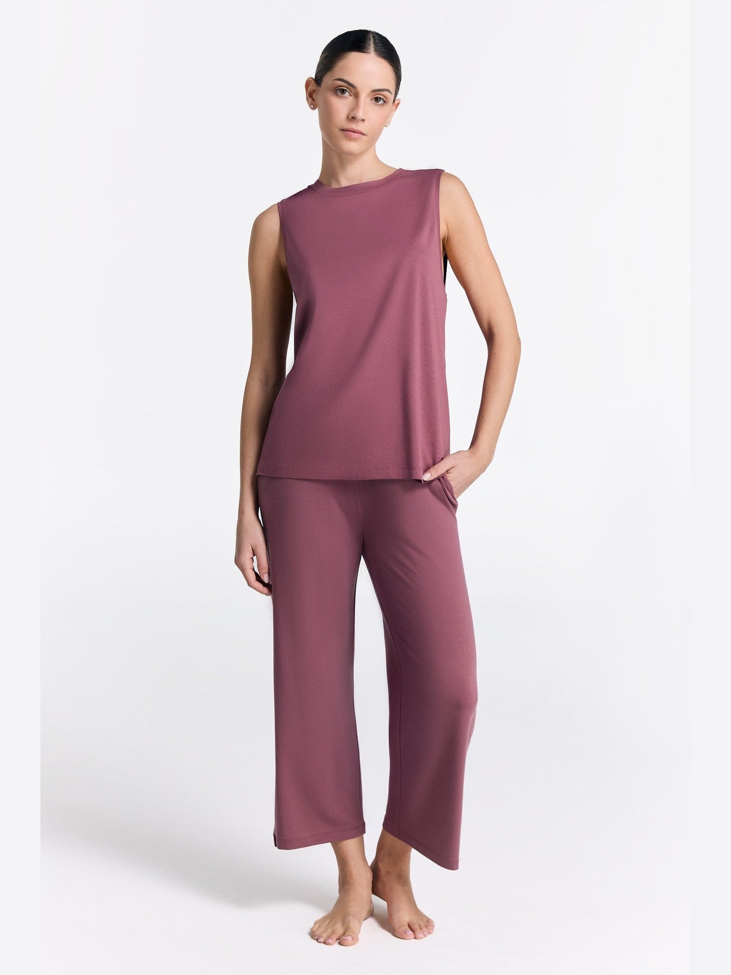 TENCEL™ Damen Wide Leg Hose - Evermind.eco