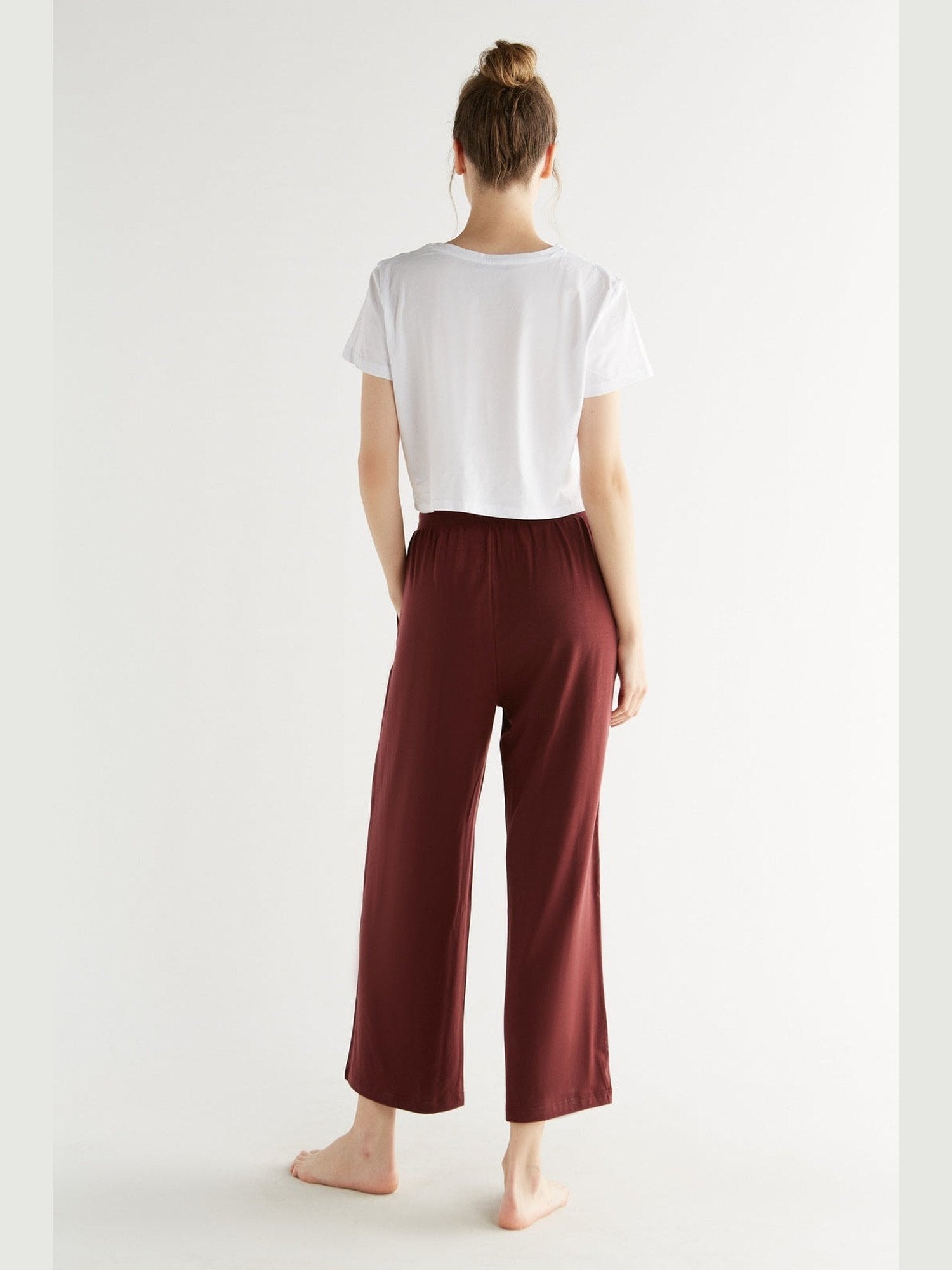 TENCEL™ Damen Wide Leg Hose - Evermind.eco