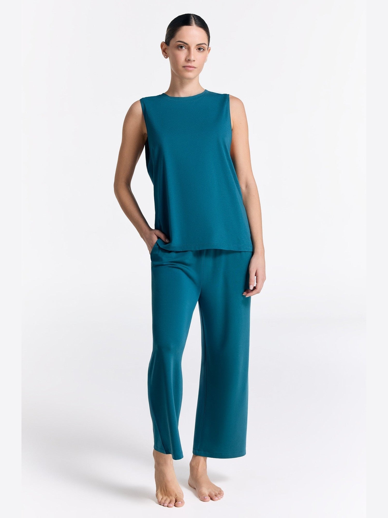 TENCEL™ Damen Wide Leg Hose - Evermind.eco