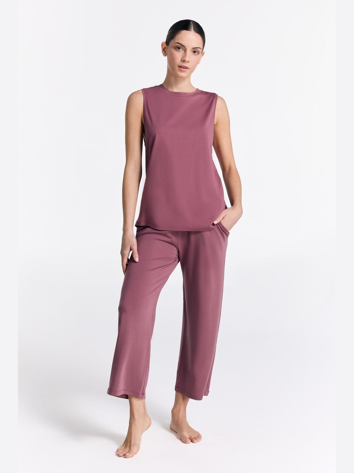 TENCEL™ Damen Wide Leg Hose - Evermind.eco