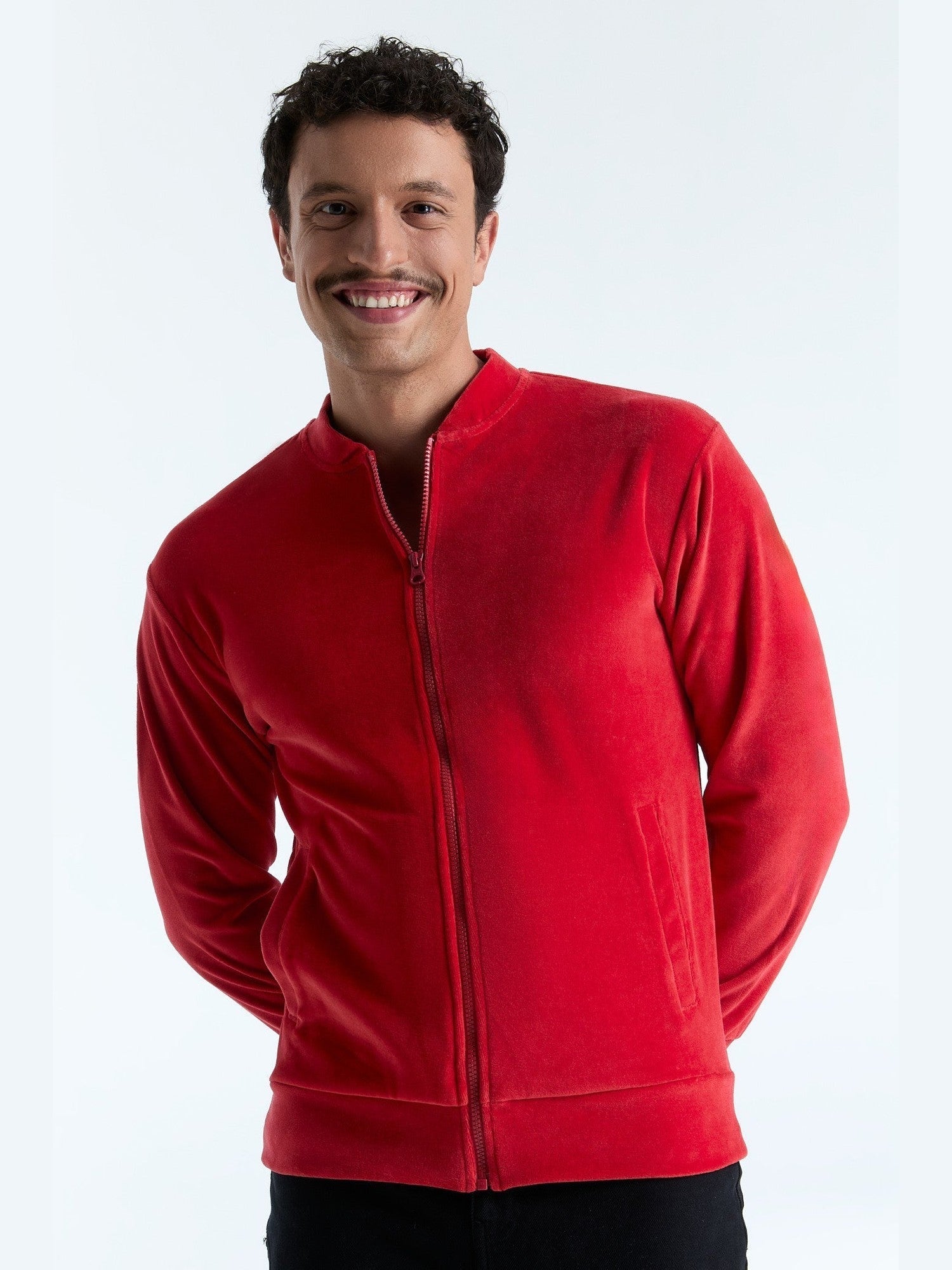 Unisex Bio-Baumwoll Veloursjacke - Evermind.eco