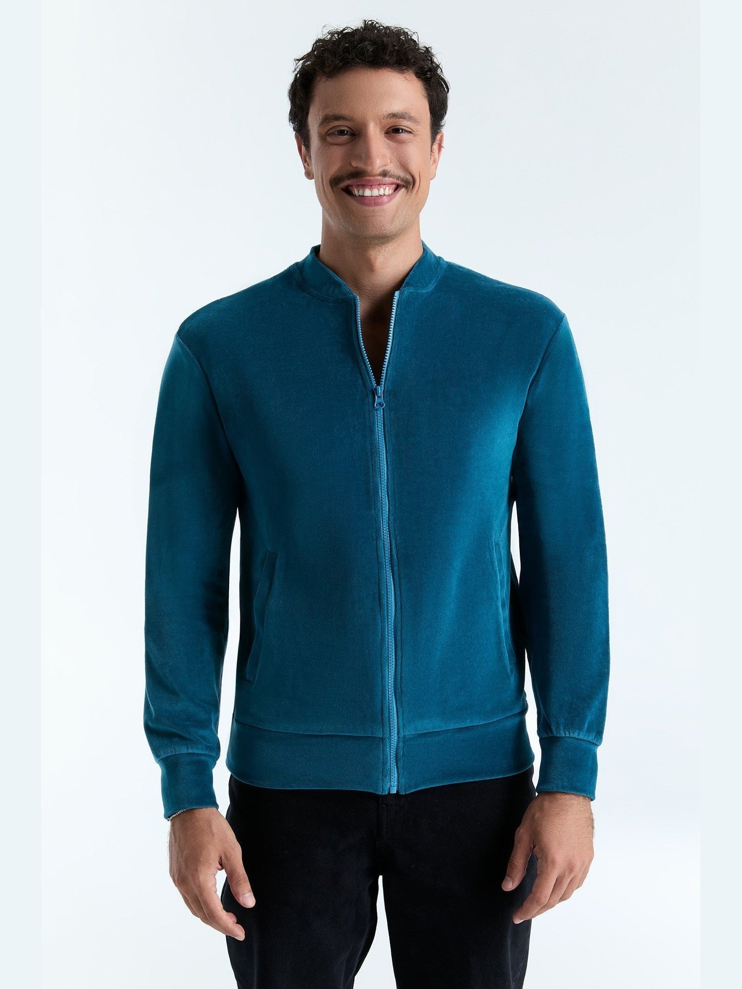 Unisex Bio-Baumwoll Veloursjacke - Evermind.eco