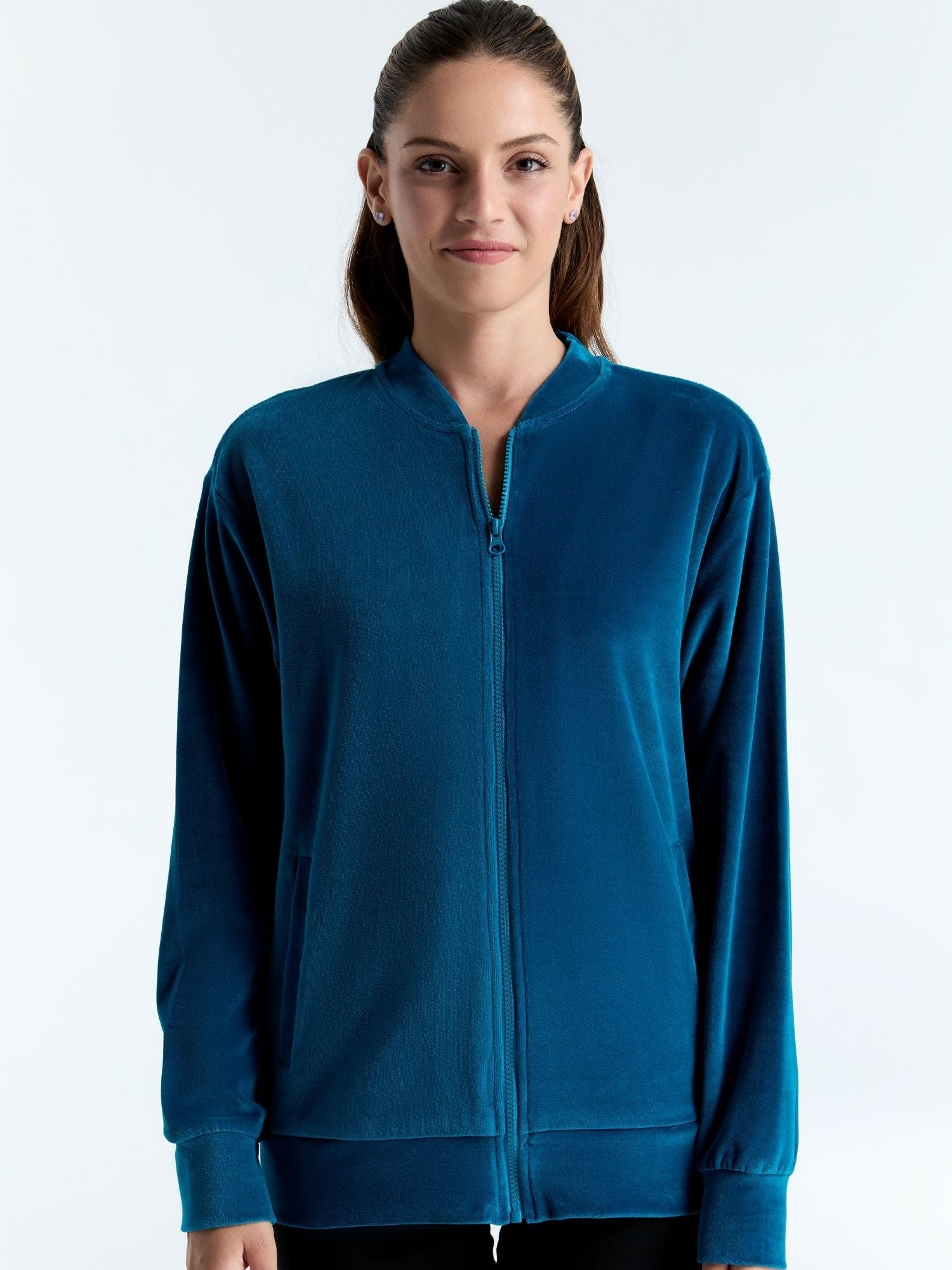 Unisex Bio-Baumwoll Veloursjacke - Evermind.eco