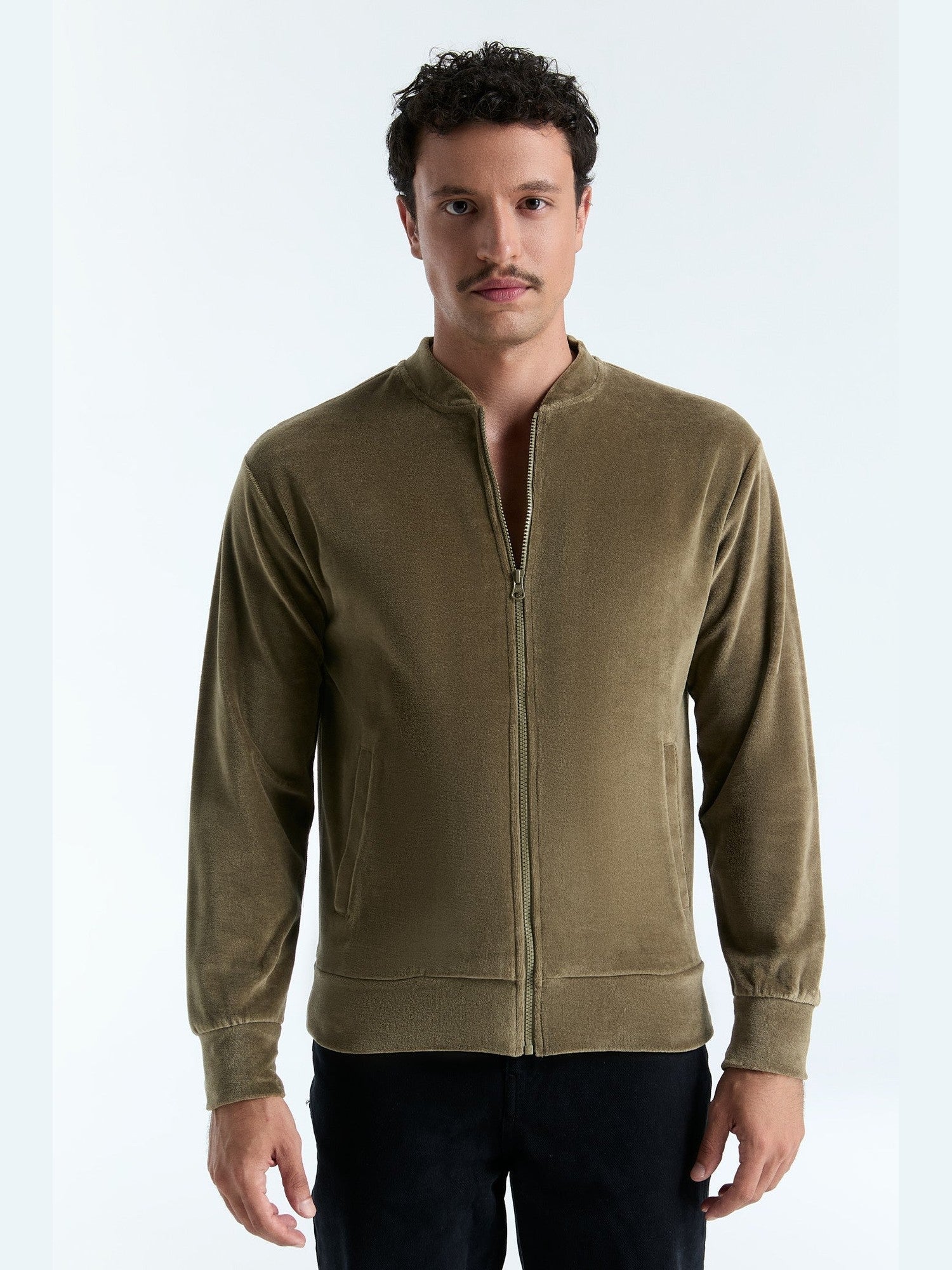 Unisex Bio-Baumwoll Veloursjacke - Evermind.eco