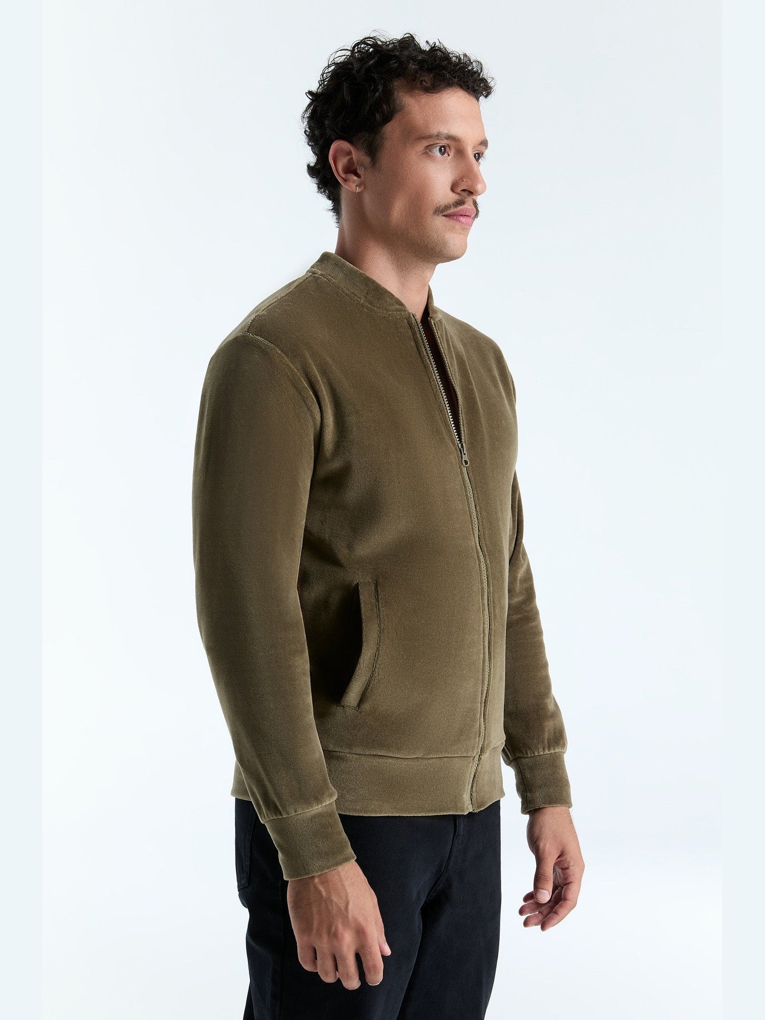 Unisex Bio-Baumwoll Veloursjacke - Evermind.eco