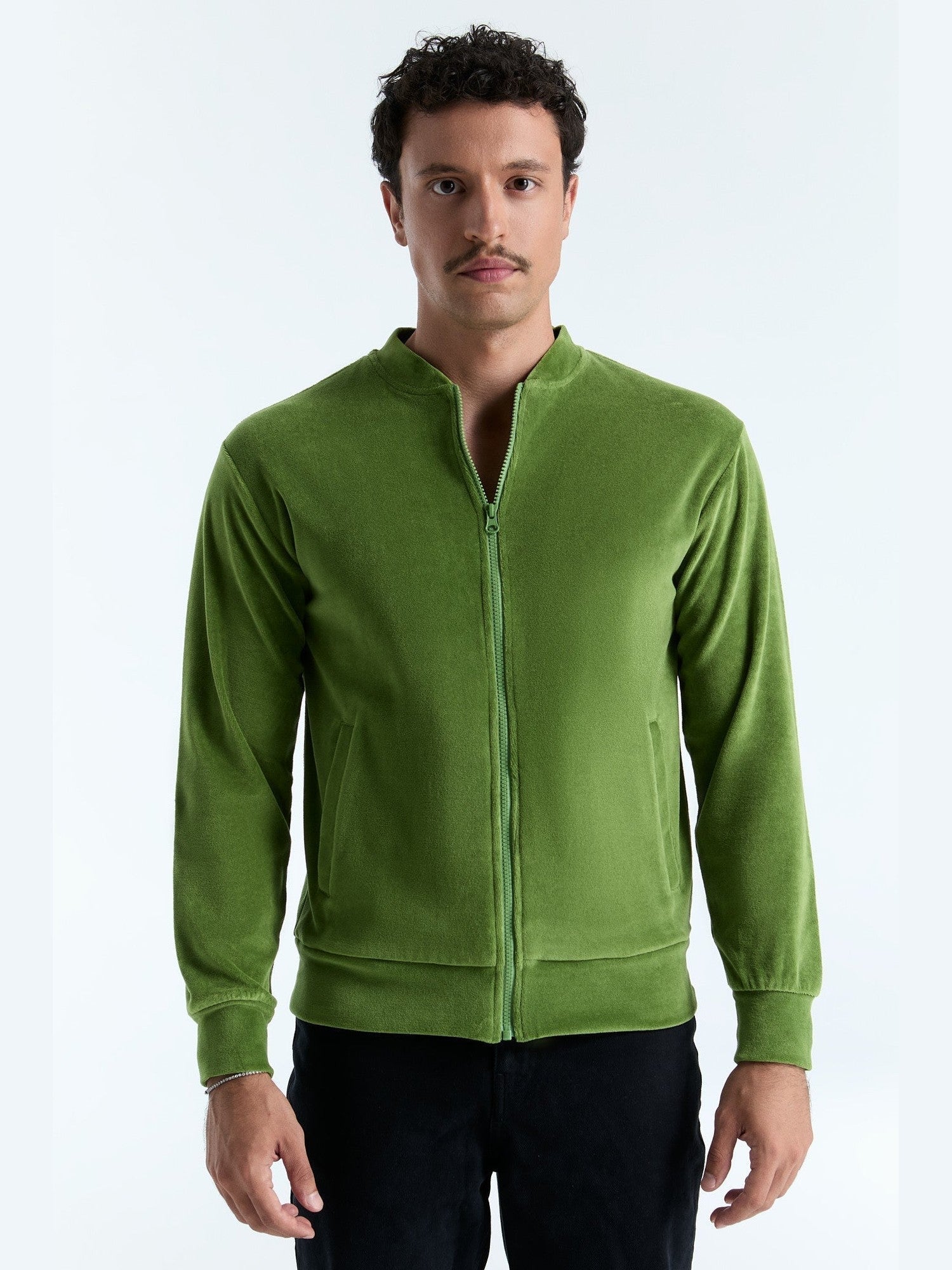 Unisex Bio-Baumwoll Veloursjacke - Evermind.eco