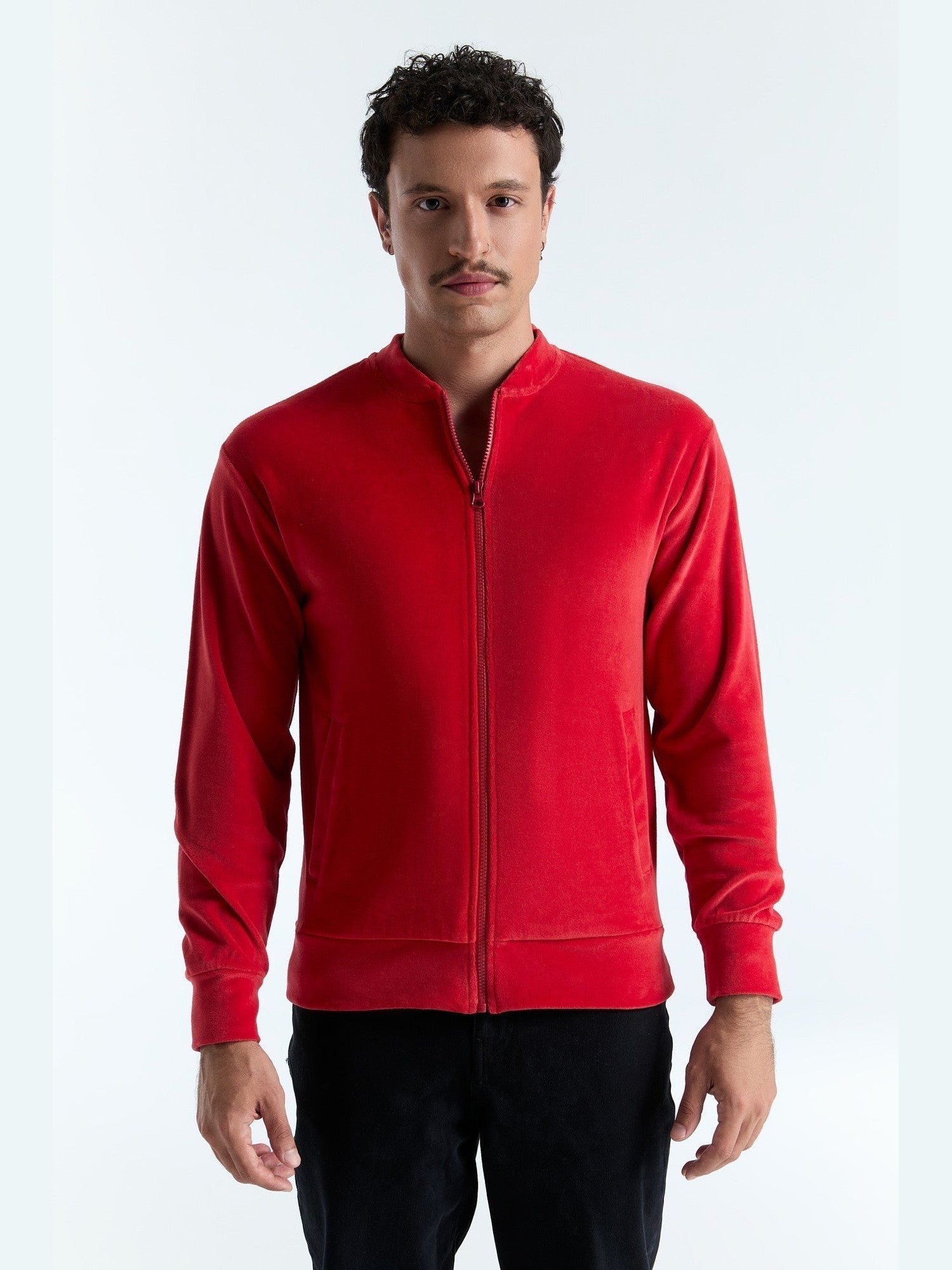Unisex Bio-Baumwoll Veloursjacke - Evermind.eco