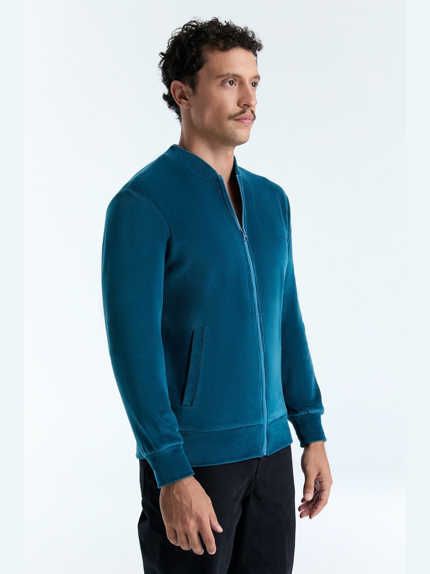 Unisex Bio-Baumwoll Veloursjacke - Evermind.eco