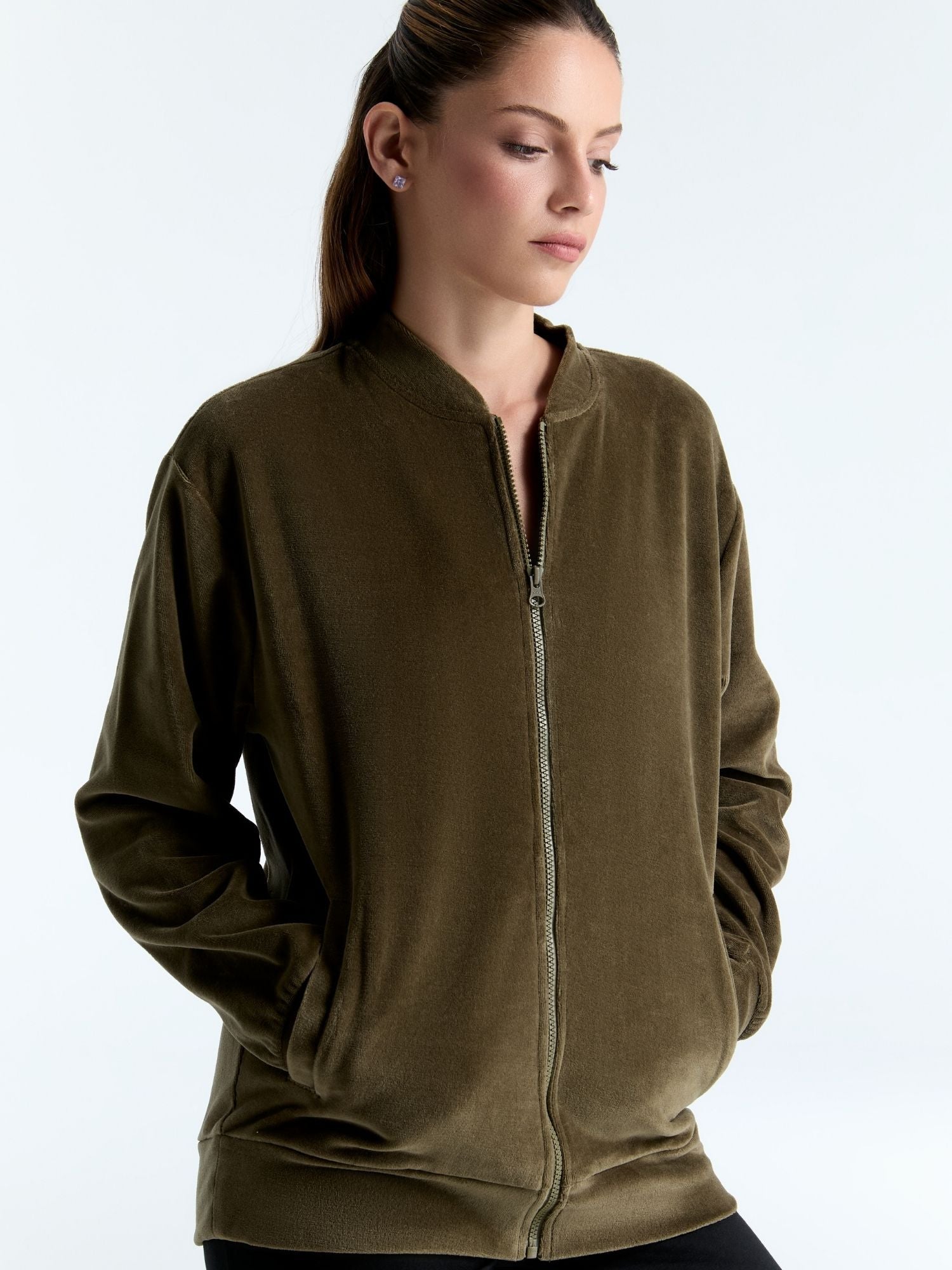 Unisex Bio-Baumwoll Veloursjacke - Evermind.eco