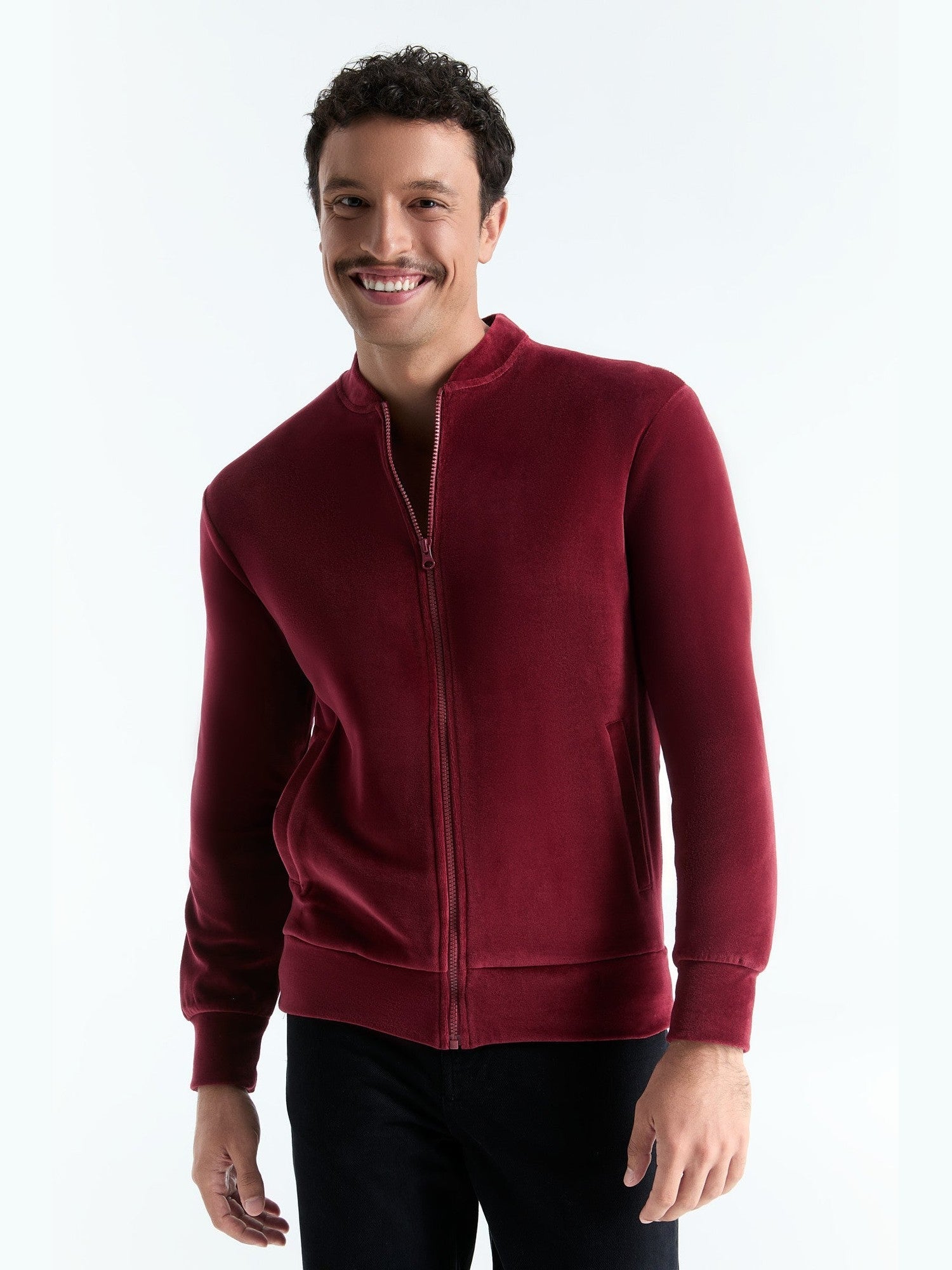 Unisex Bio-Baumwoll Veloursjacke - Evermind.eco
