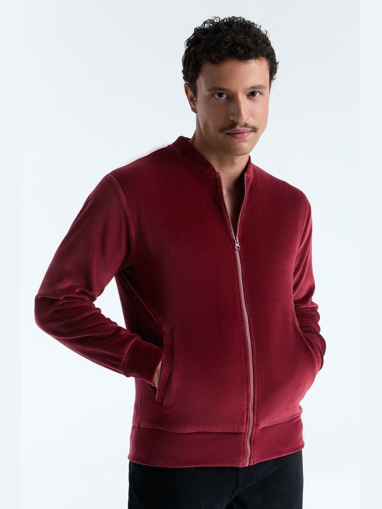 Unisex Bio-Baumwoll Veloursjacke - Evermind.eco