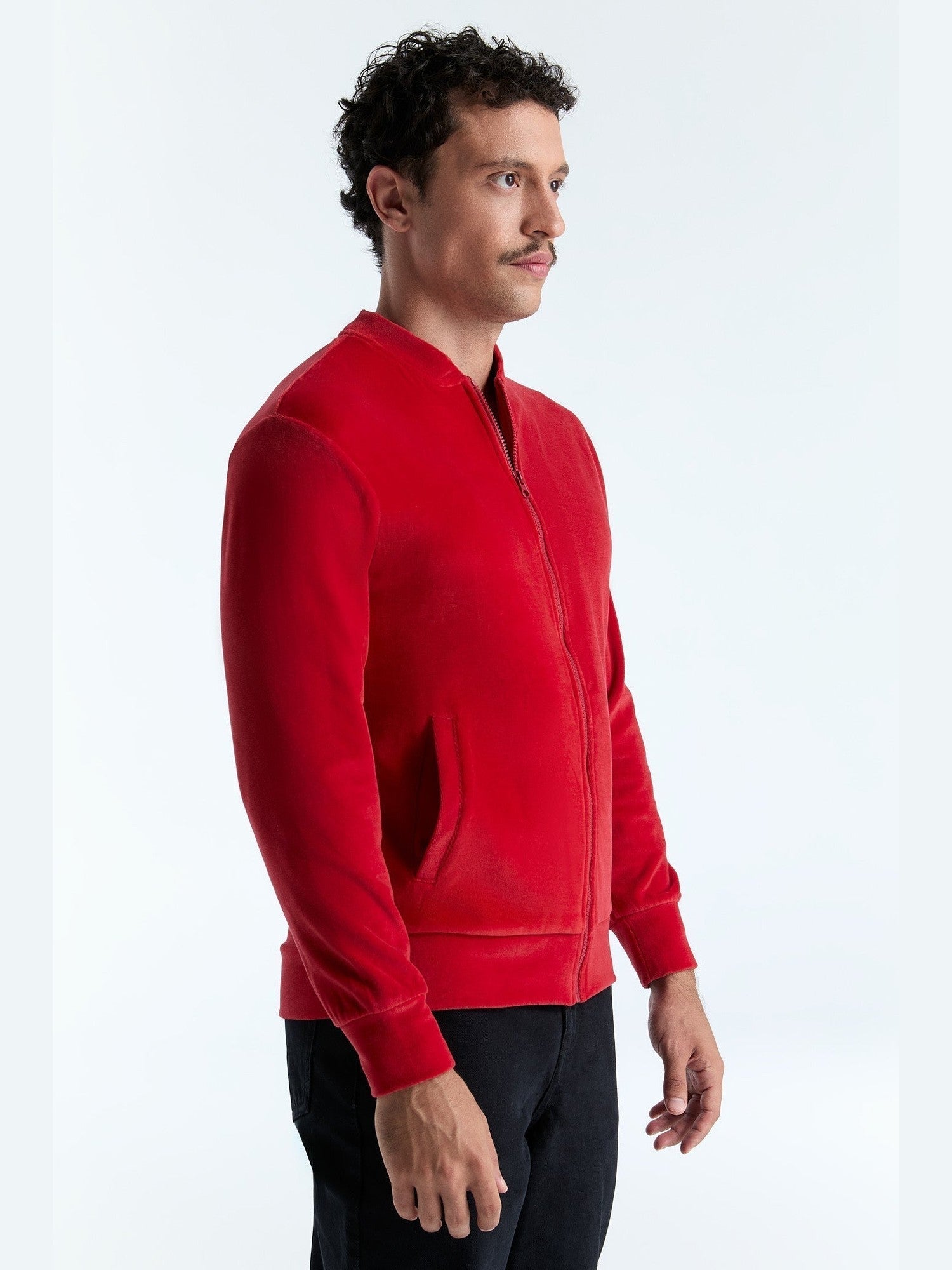 Unisex Bio-Baumwoll Veloursjacke - Evermind.eco