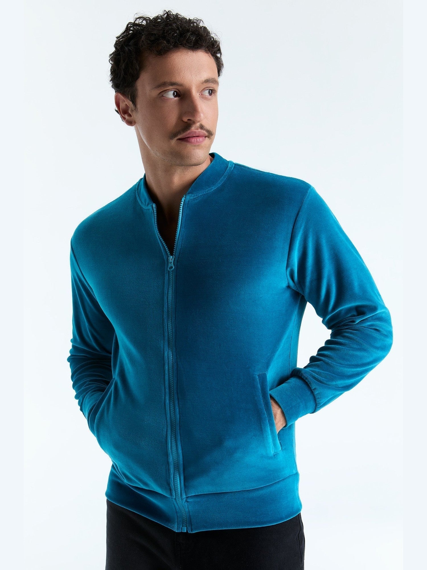 Unisex Bio-Baumwoll Veloursjacke - Evermind.eco