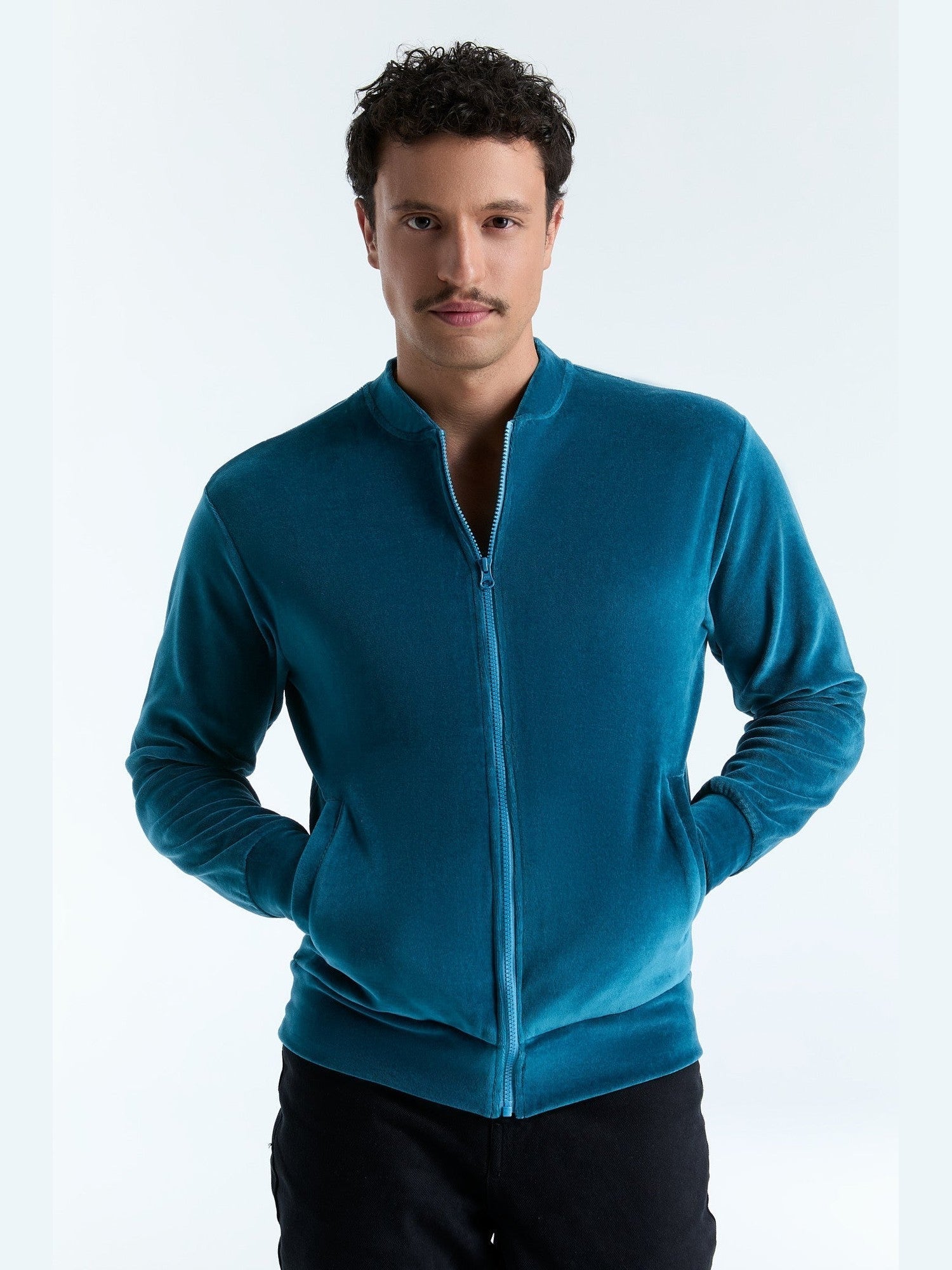 Unisex Bio-Baumwoll Veloursjacke - Evermind.eco