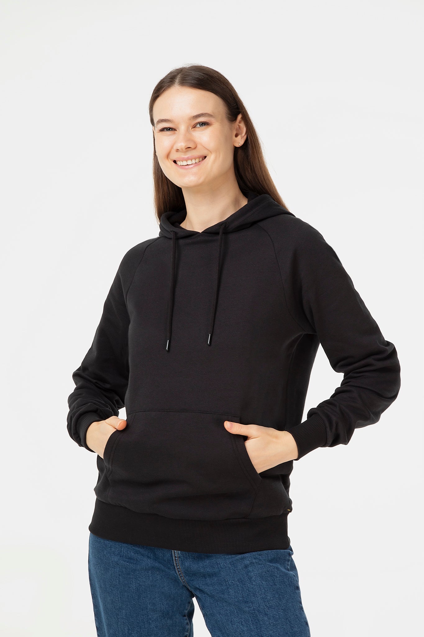 Unisex Raglan Hoodie aus Bio-Baumwolle - Evermind.eco
