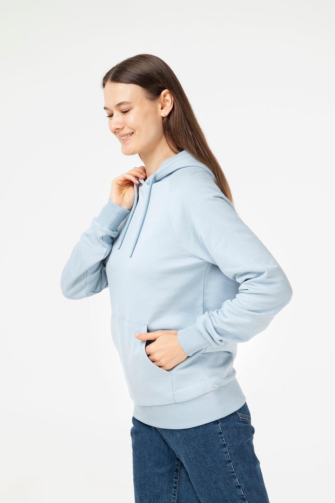Unisex Raglan Hoodie aus Bio-Baumwolle - Evermind.eco
