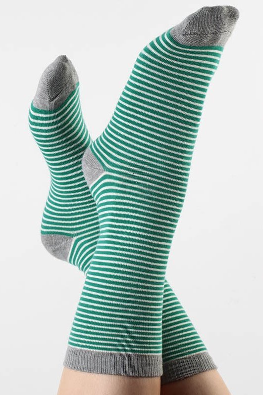 1307 | Unisex Socken - Grün-Natur