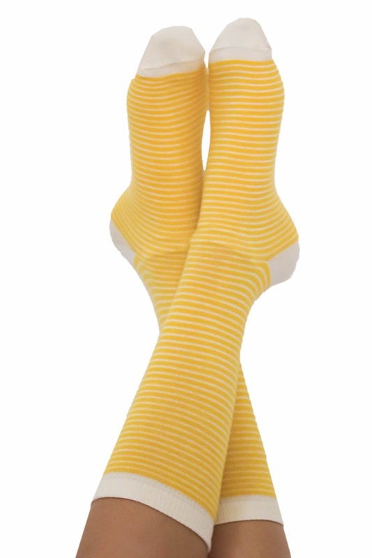 1309 | Unisex Socks Yellow-White