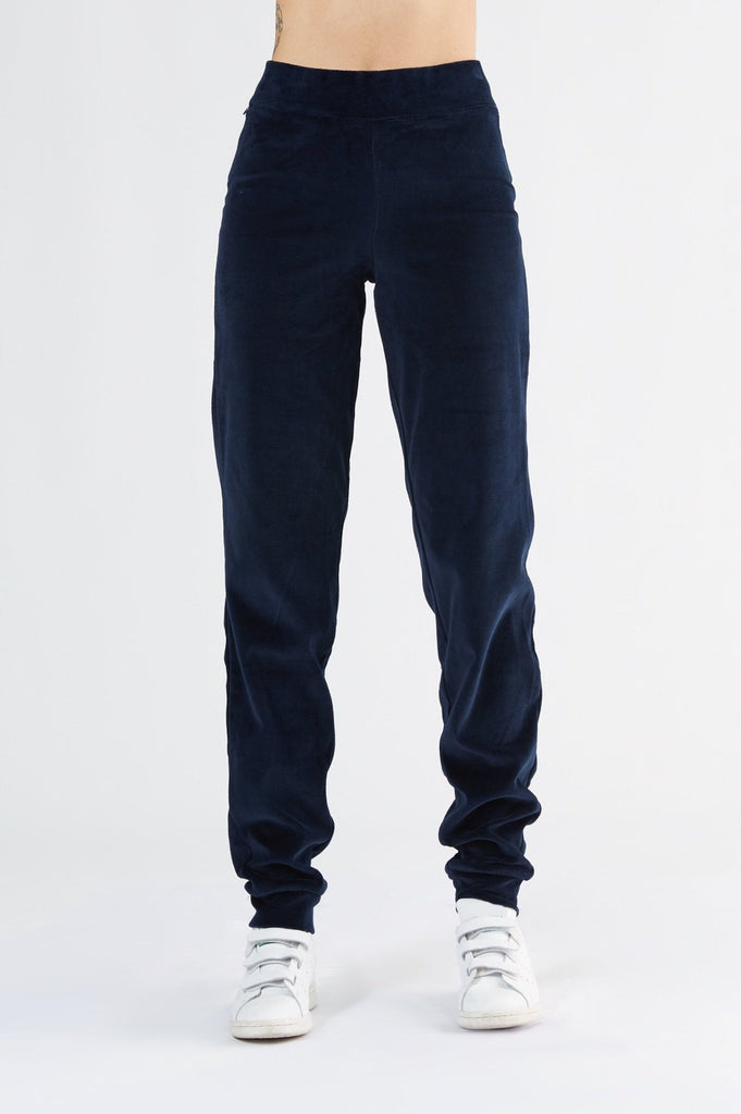 1466-02 | Women velour Pants - Night Blue