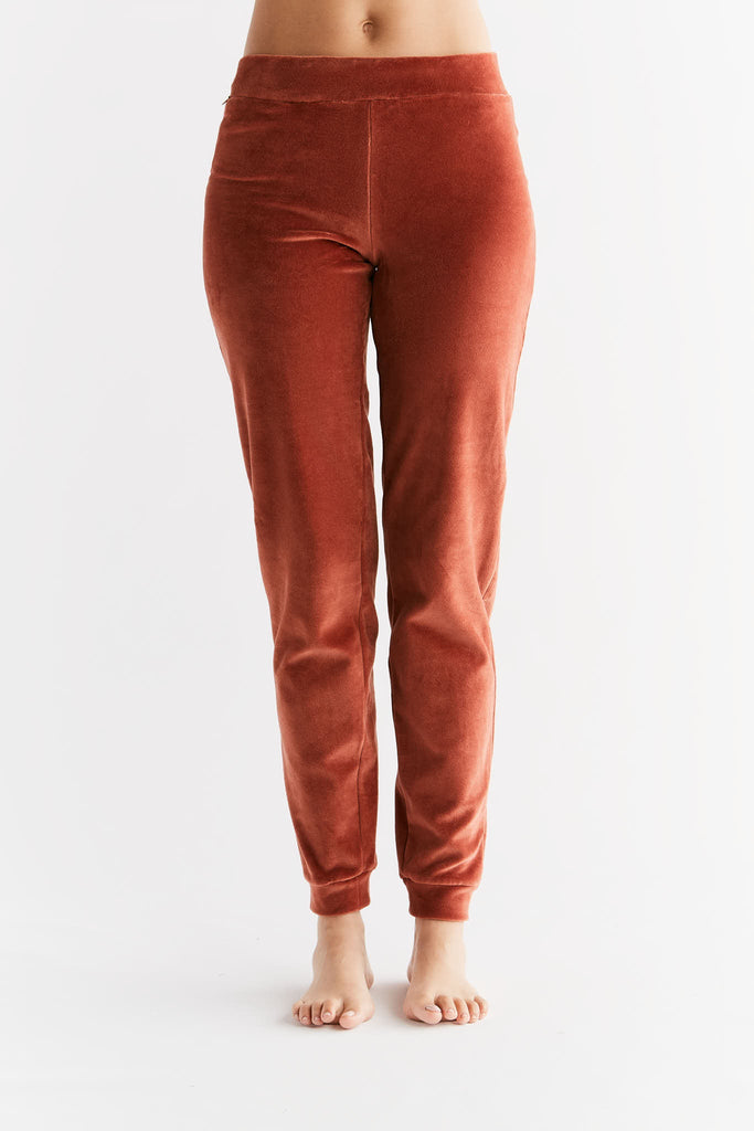 1466-043 | Women velour Pant - Tabasco