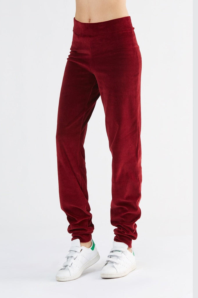 1466-03 | Women velour Pant - Bordeaux