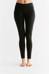 1611-01 | Damen Leggings Baumwolljersey - Schwarz