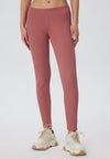 1613-072 | Damen Ripp Leggings - Dunkel Mauve