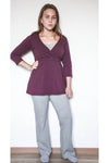 1721-02 | Damen Stilltunika - Aubergine