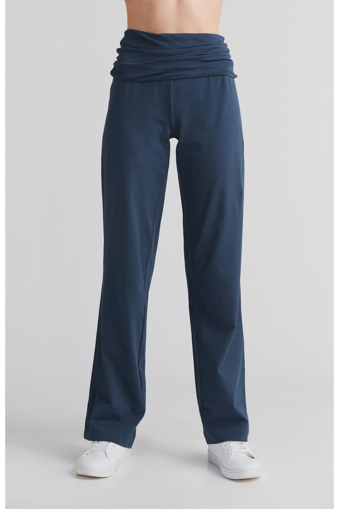 1726-048 | Women Pant with high waistband - Navy