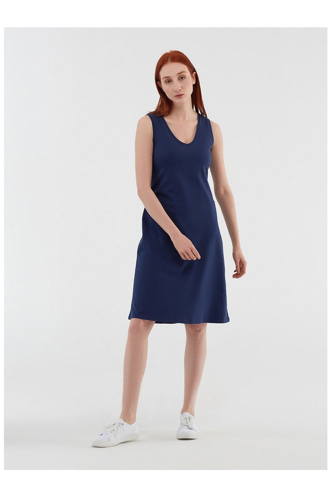 1732-03 | Sleeveless Dress - Admiral Blue