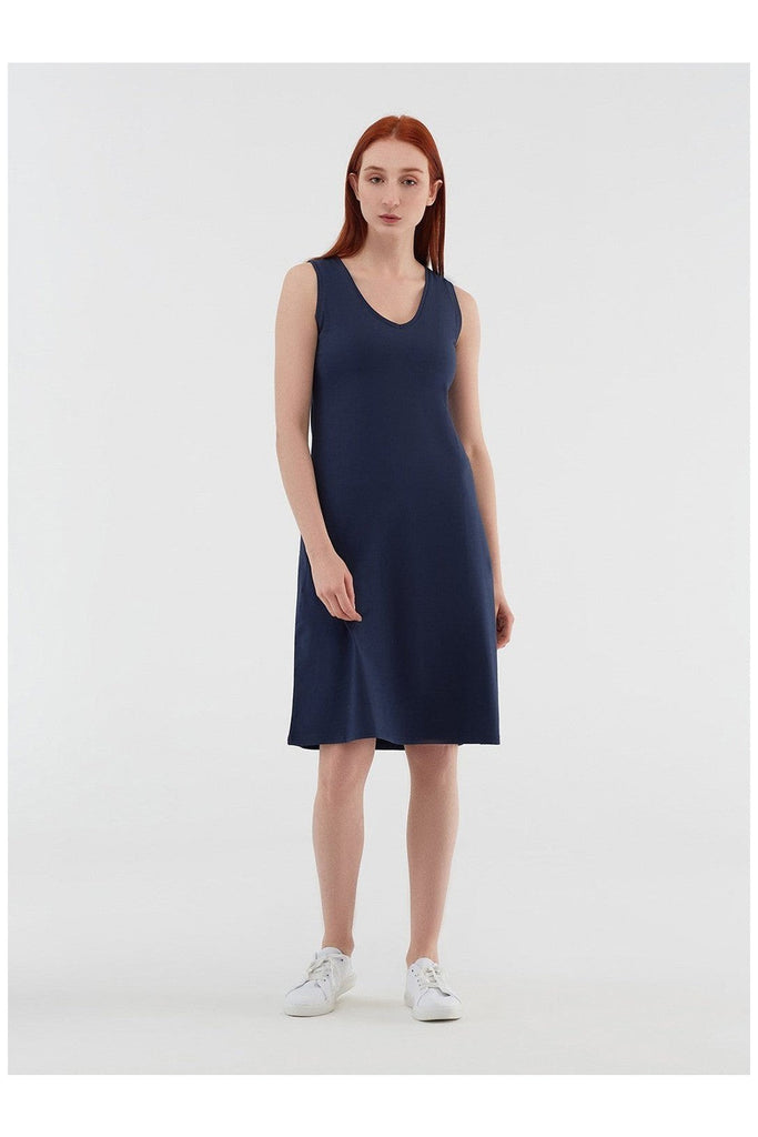 1732-03 | Sleeveless Dress - Admiral Blue