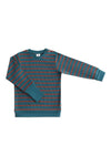 2021 WS | Kinder Waffelsweatshirt - Tanne/Tabasco