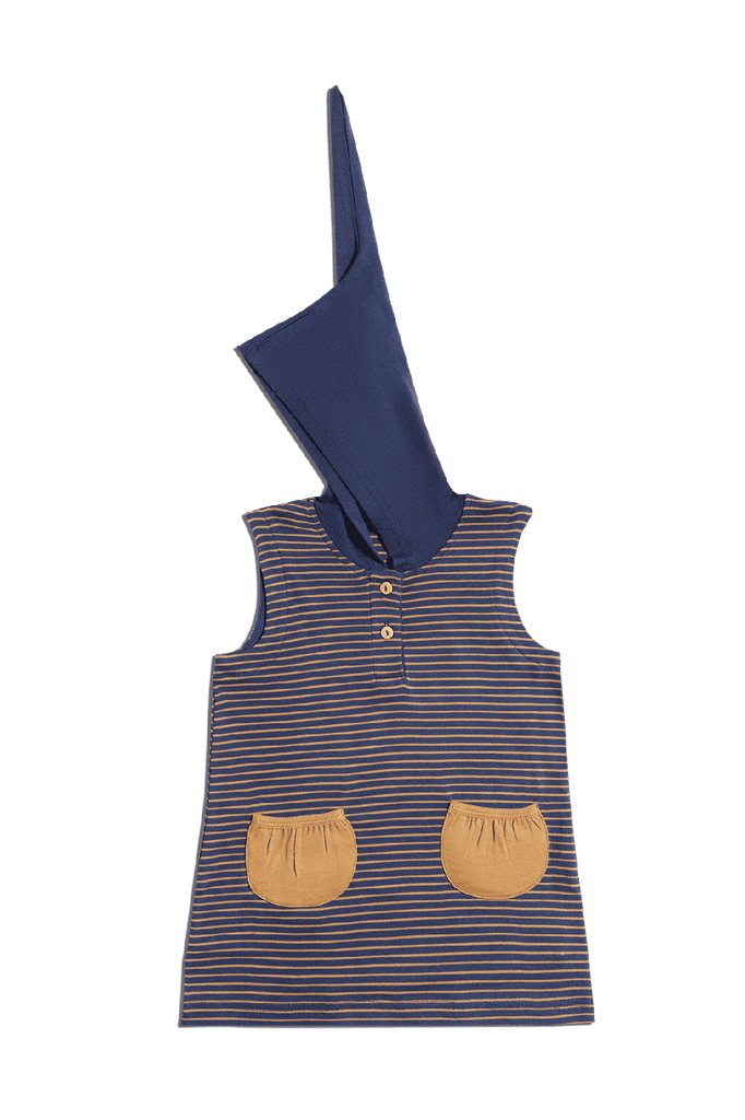 2031 INI | Kids Tunic Dress - Indigo-Ginger