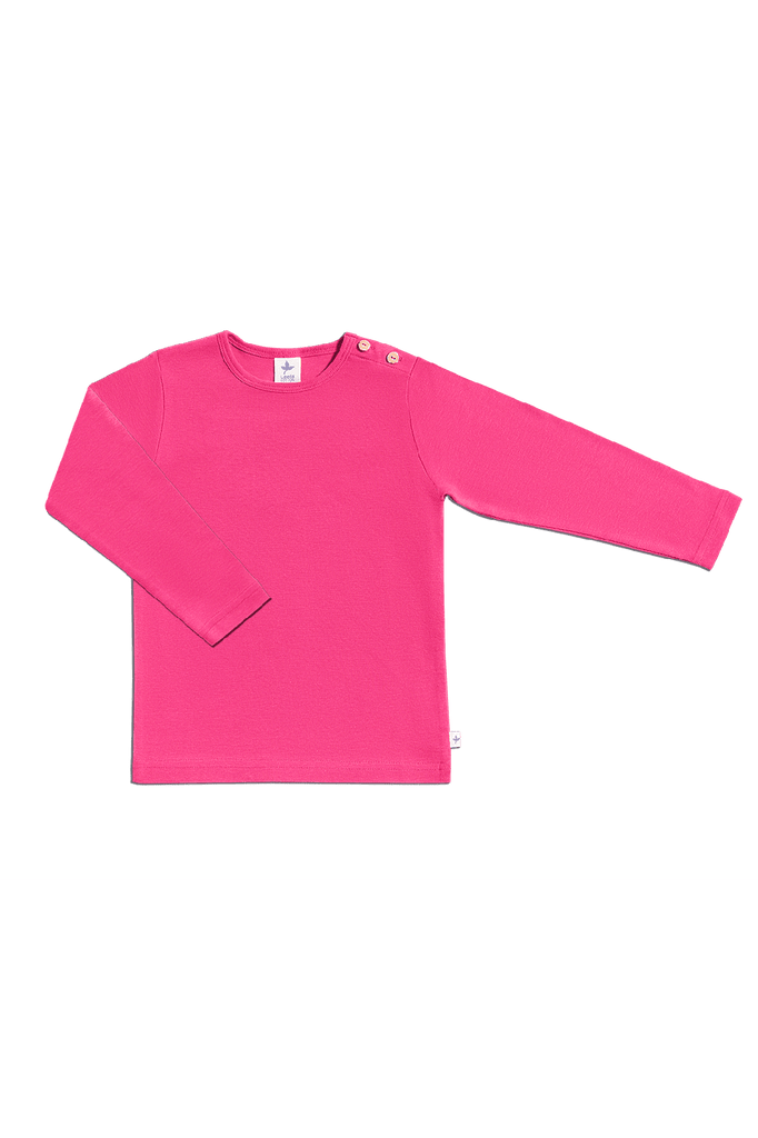 2060P | Kids Basic Long Sleeve Shirt - Pink