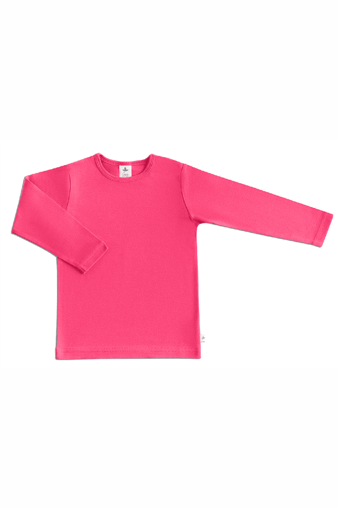 2060P | Kids Basic Long Sleeve Shirt - Pink