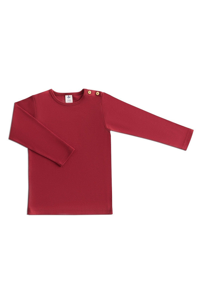 2060 RR | Kids Basic Long Sleeve Shirt - Rosy Red