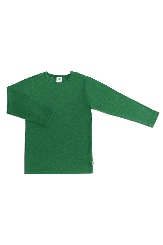 2062 | Kids Basic Long Sleeve Shirt - Mossy Green