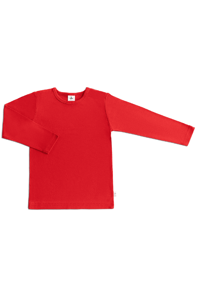 2064 | Kinder Basic Langarmshirt - Ziegelrot