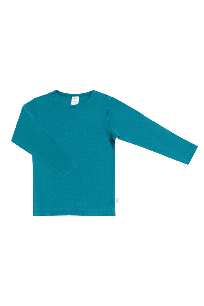 2065 | Kids Basic Long Sleeve Shirt - Ocean Blue