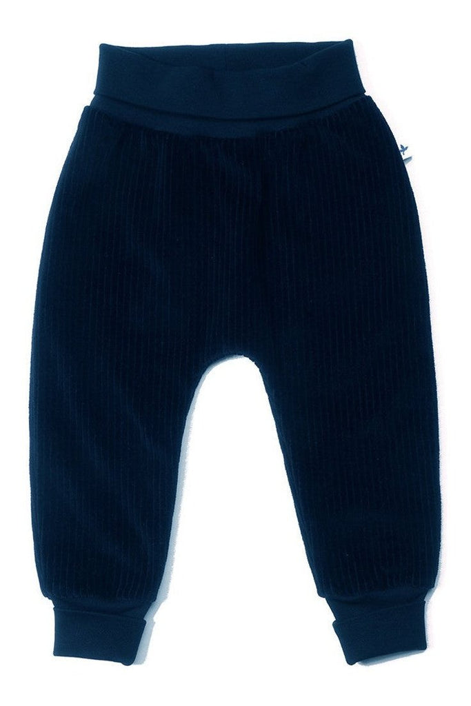 2072 AB | Baby Cords with extra long waistband - Night blue