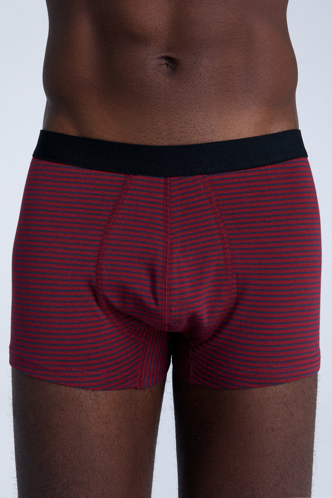 2121-081 | Men Trunkshorts - Tibet Red/Navy Striped