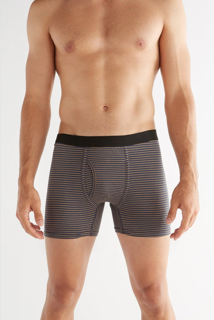 2131-055 | Men Boxershorts -Indigo/Ginger