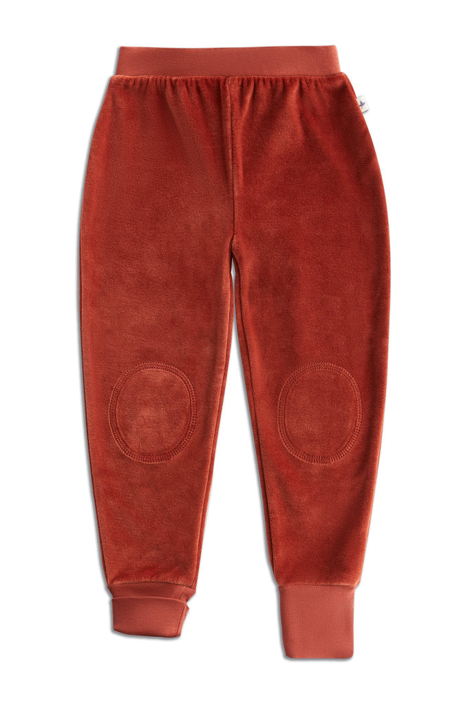 2157 TC | Kids velour Pant with narrow waistband - Tabasco