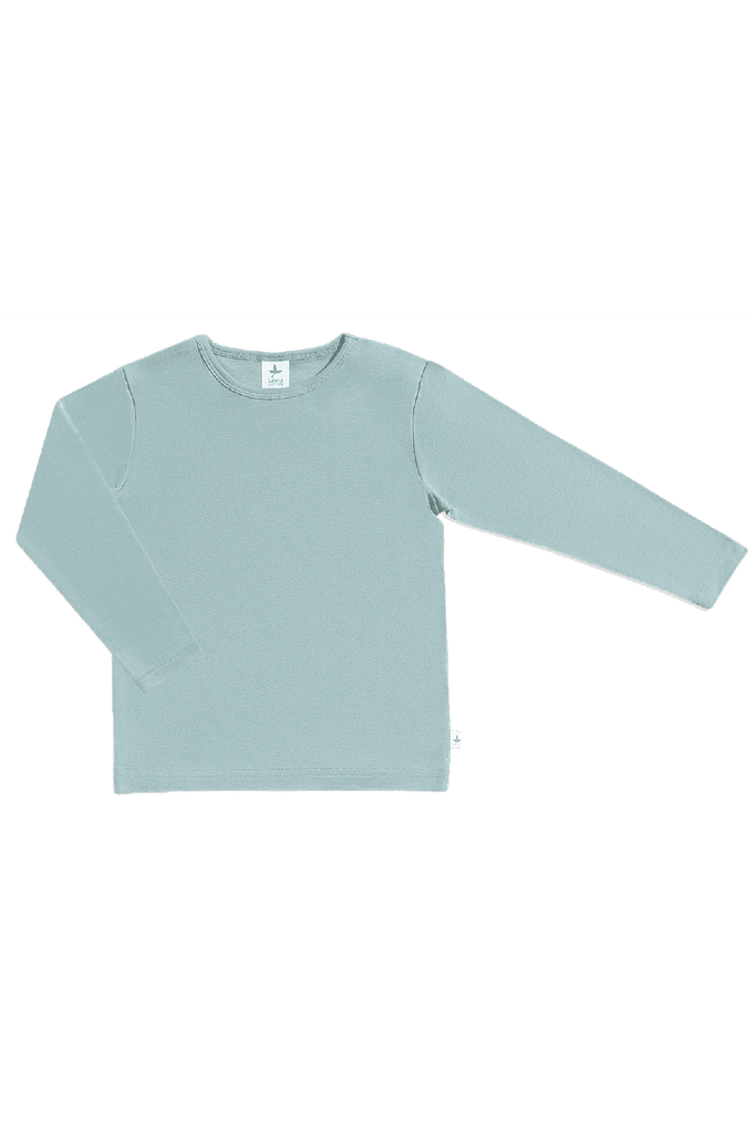 2286 | Kinder Basic Langarmshirt - Taubenblau