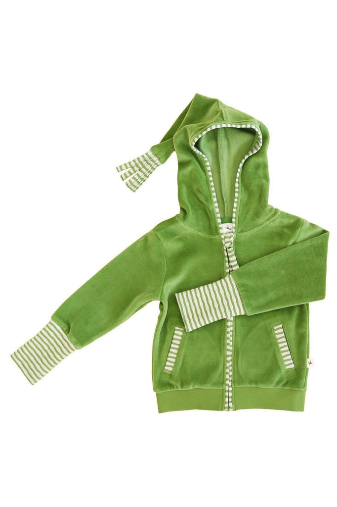 2293 | Kids Jacket with pointy hood - Forest Green