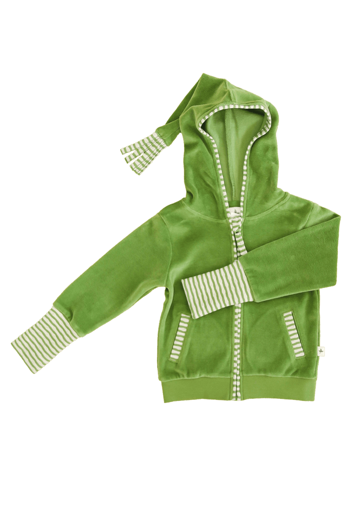 2293 | Kids Jacket with pointy hood - Forest Green