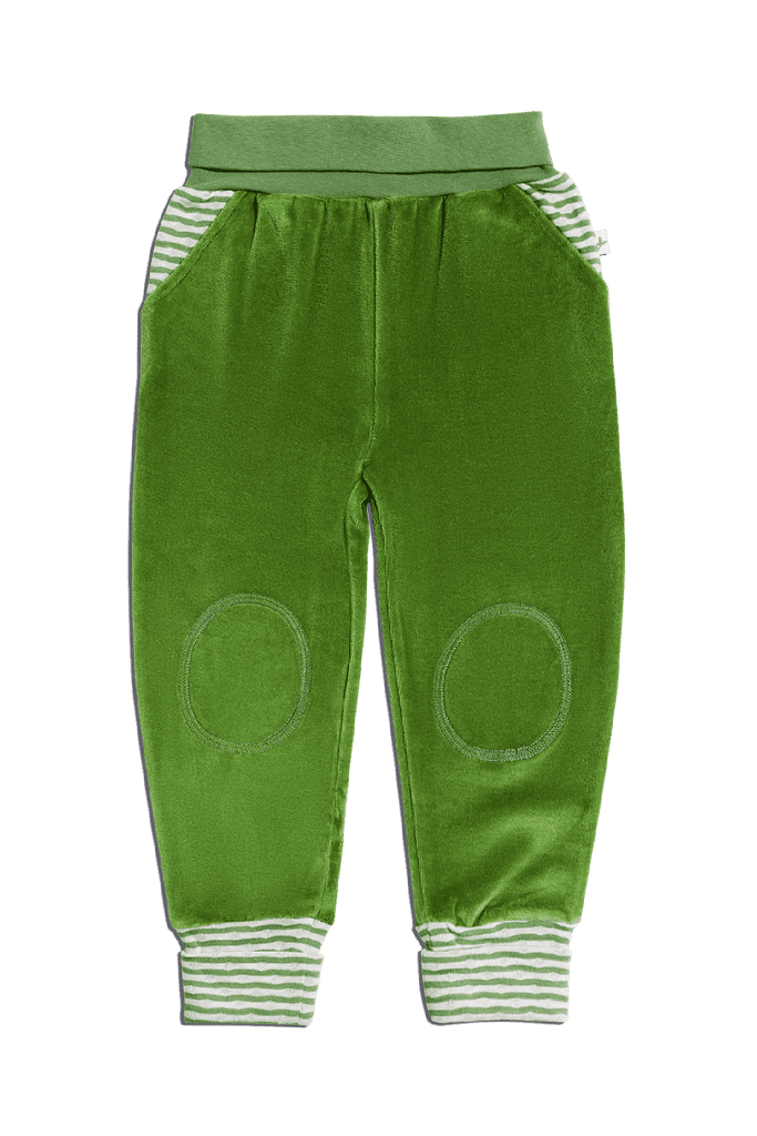 2298 | Kids Velour Pant - Forest Green